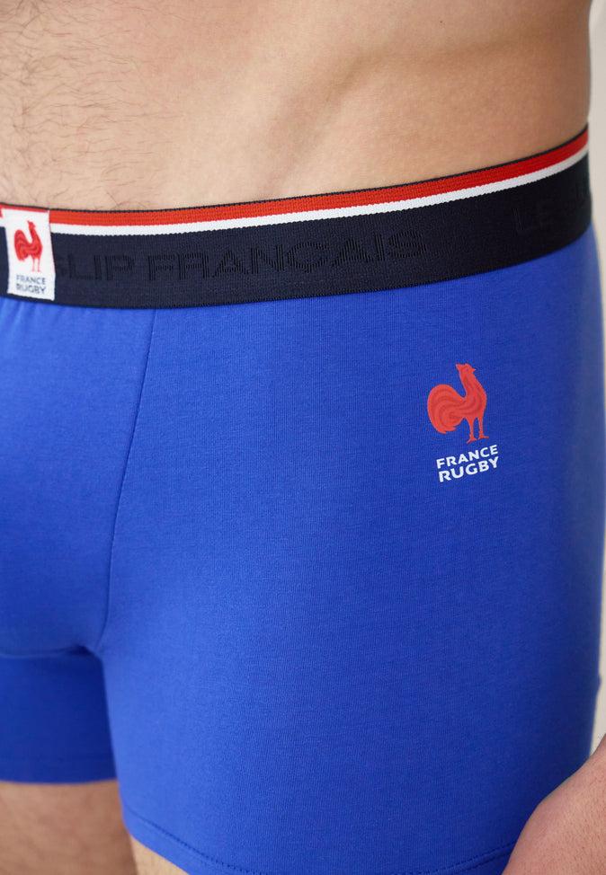 Le Slip Français Boxer En Coton Redoutable Indigo France Rugby