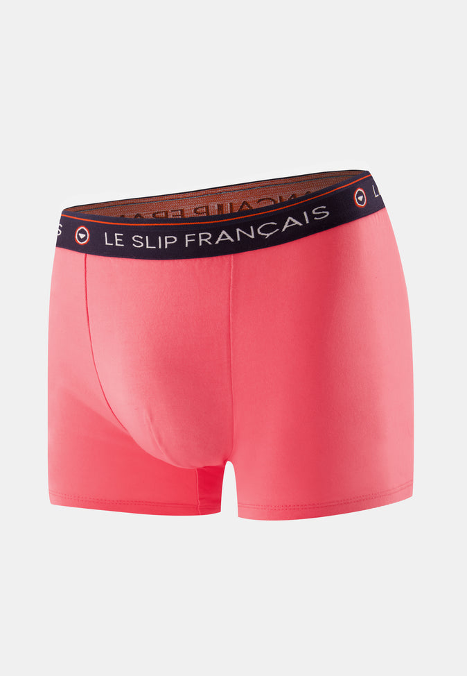 le slip français Boxer en coton Redoutable Neon Pink le slip français Boxer en coton Redoutable Neon Pink