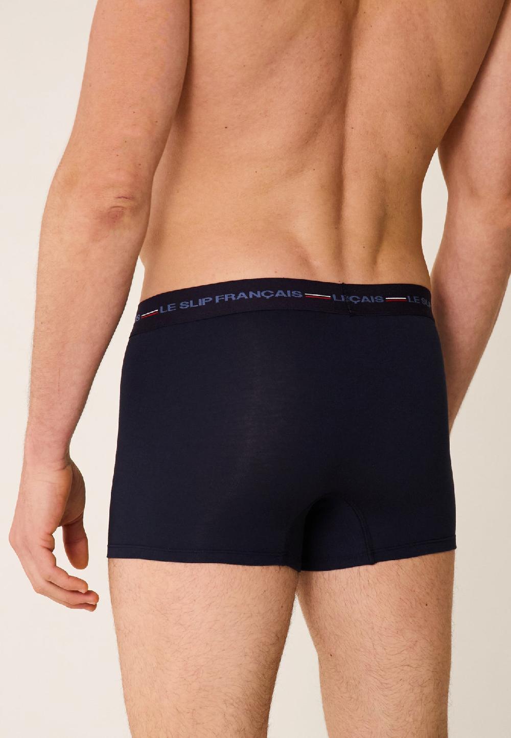 Le Slip Français Boxer En Viscose Téméraire - Marine LSF