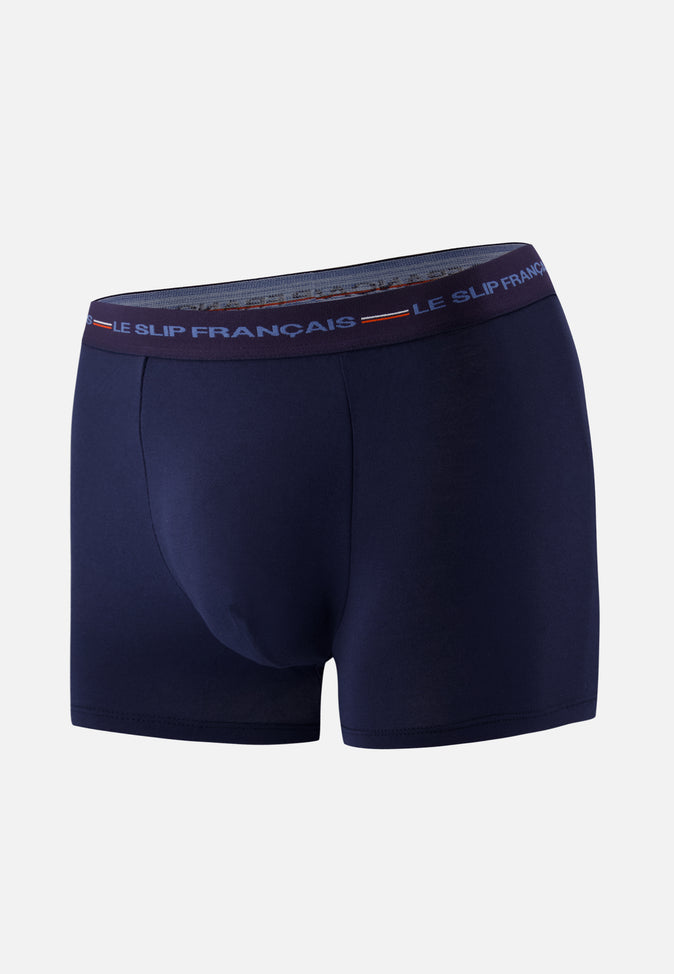 le slip français Boxer en viscose Téméraire - Marine LSF le slip français Boxer en viscose Téméraire - Marine LSF