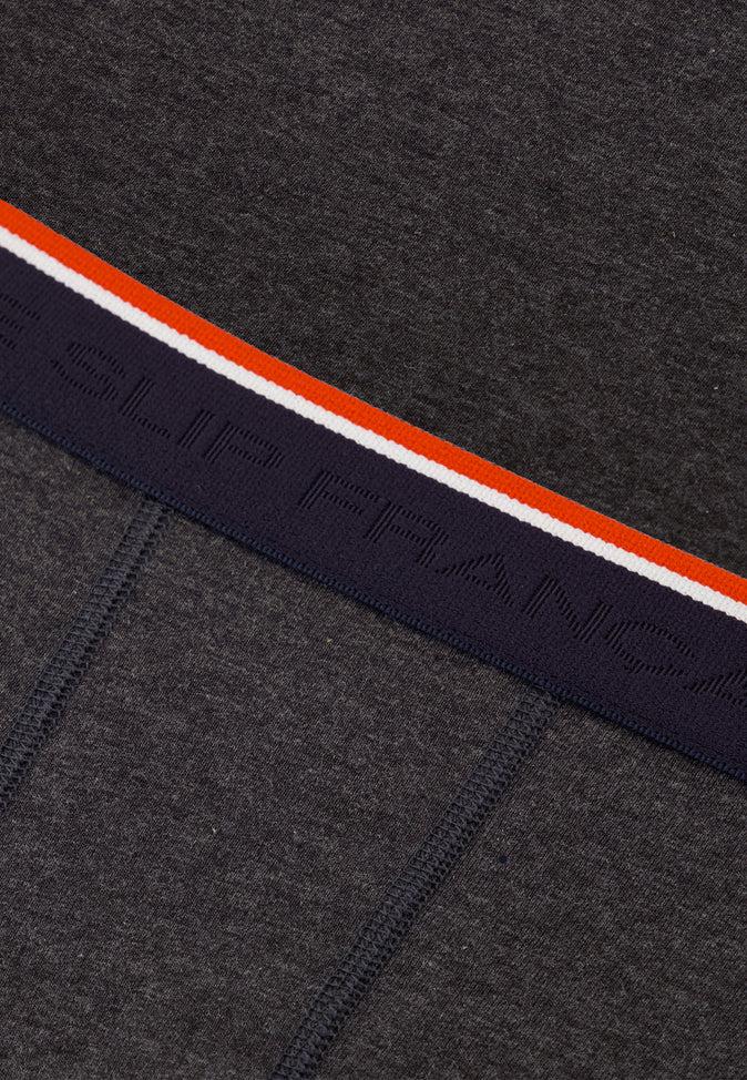 Le Slip Français Boxer Long En Coton Michel Gris Anthracite