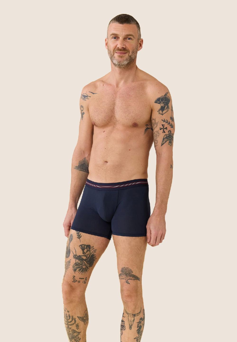Le Slip Français Boxer Ultra Léger LIGHTslip Hugo Bleu Marine
