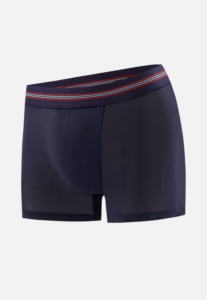 le slip français Boxer ultra léger LIGHTslip Hugo Bleu Marine