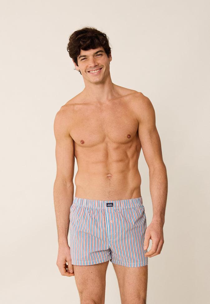 Le Slip Français Caleçon En Coton Jacques Rayures Matelas Malibu