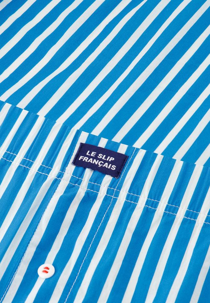 Le Slip Français Caleçon En Coton Jacques Sens Bleu Fluo