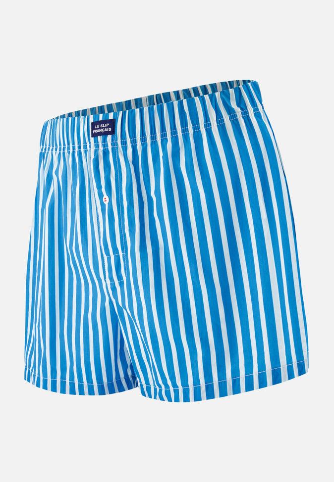 le slip français Caleçon en coton Jacques Sens Bleu Fluo