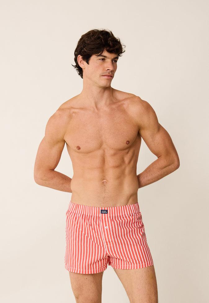 Le Slip Français Caleçon En Coton Jacques Sens Neon Pink