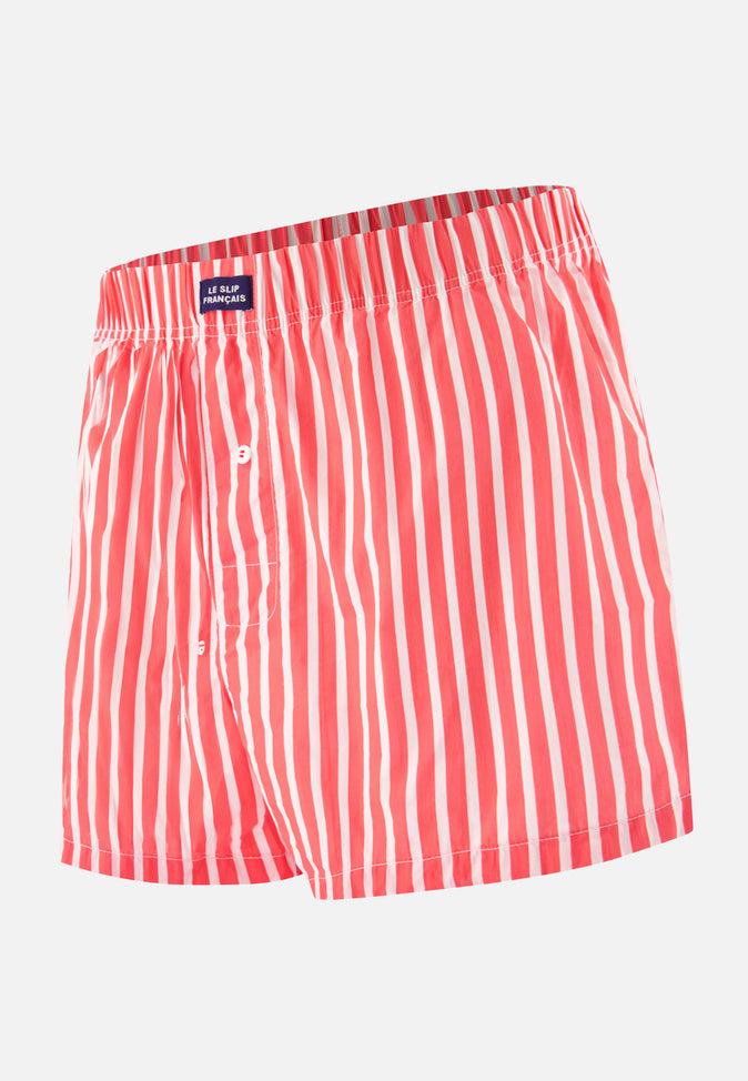 le slip français Caleçon en coton Jacques Sens Neon Pink