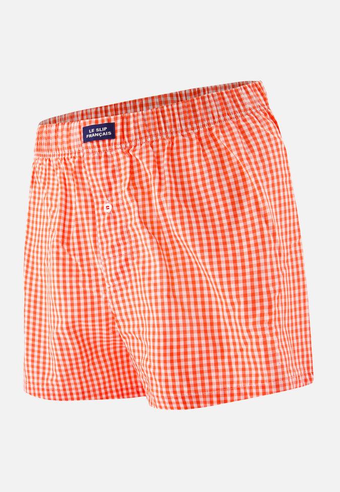 le slip français Caleçon en coton Jacques Vichy Argile Rouge le slip français Caleçon en coton Jacques Vichy Argile Rouge