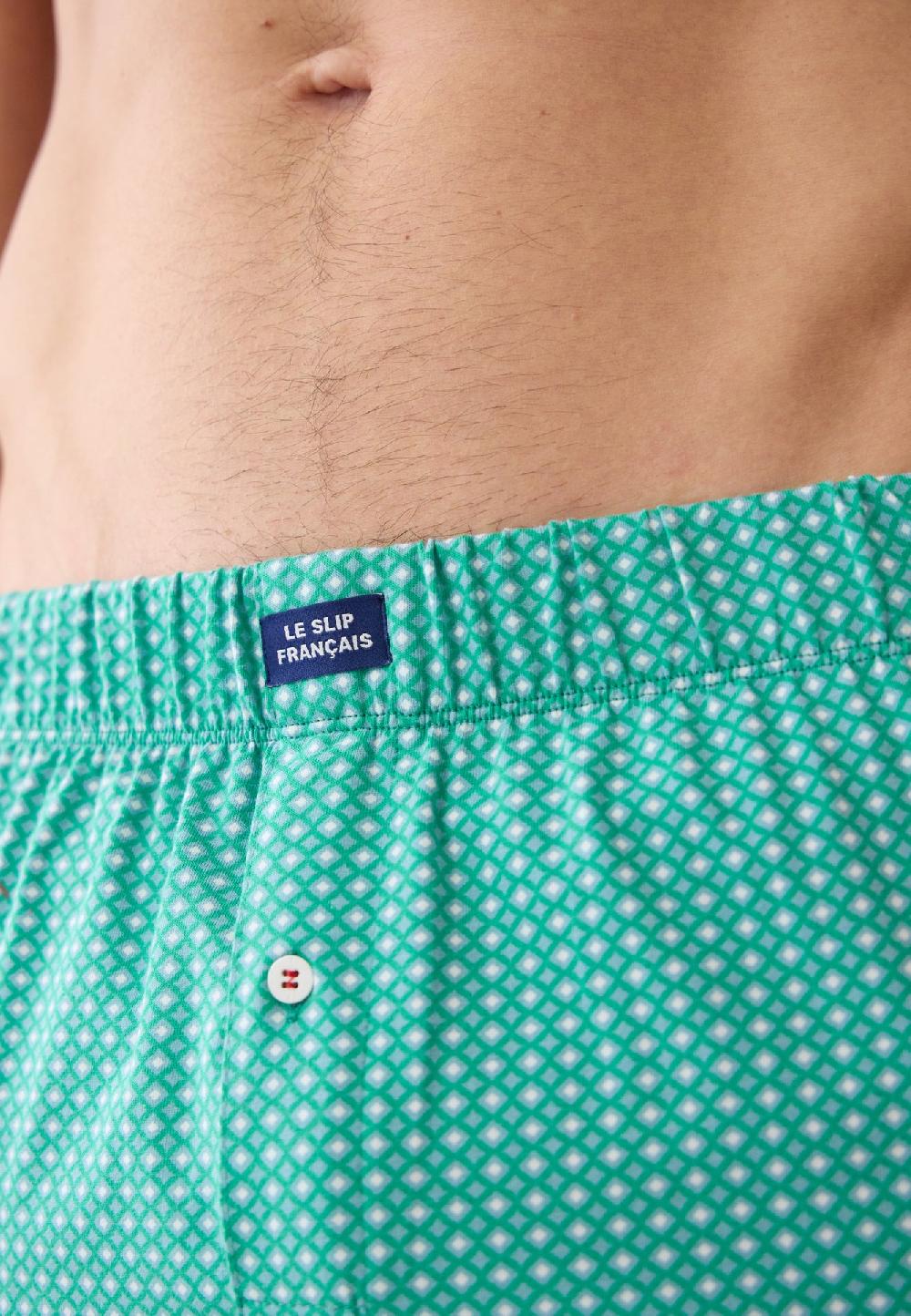 Le Slip Français Caleçon En Jersey Souple En Coton Fredo Caviar Lagon