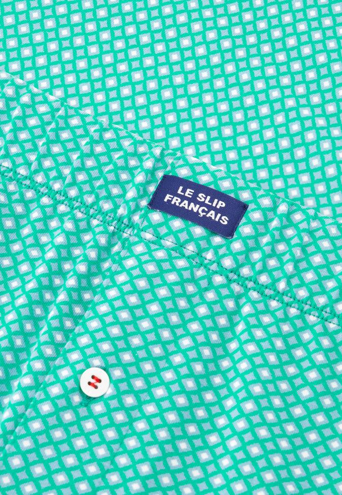 Le Slip Français Caleçon En Jersey Souple En Coton Fredo Caviar Lagon