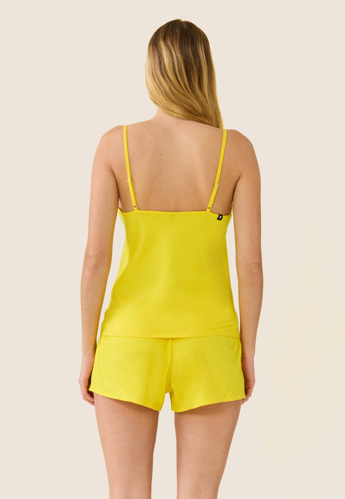 Le Slip Français Caraco De Pyjama En Coton Rox Jaune Soleil