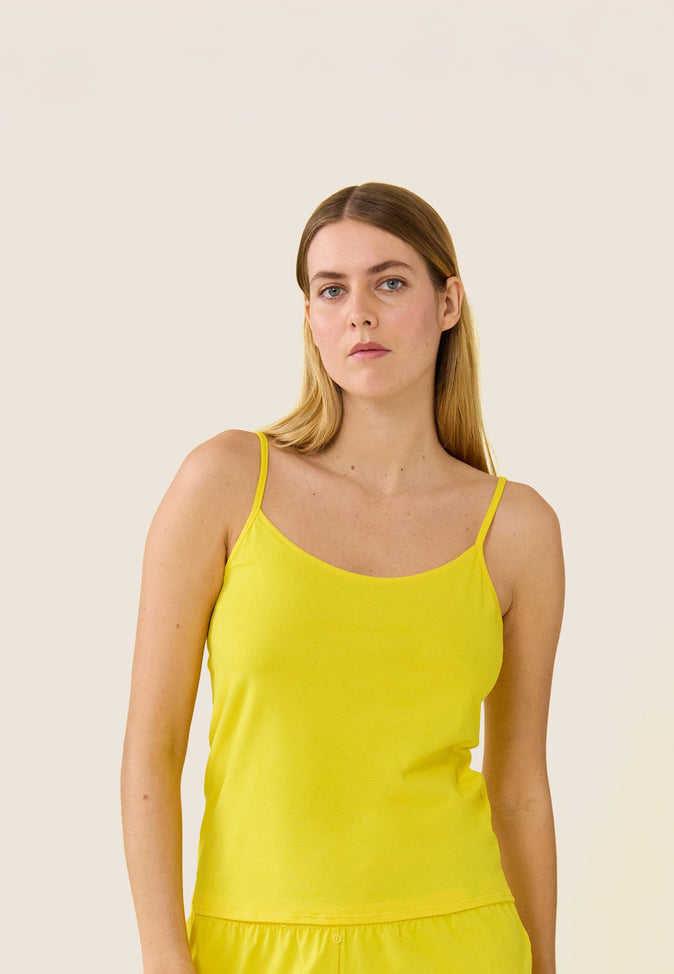 le slip français Caraco de pyjama en coton Rox Jaune Soleil