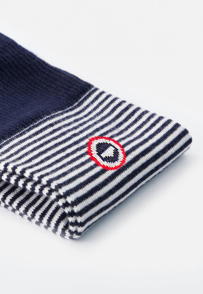 Le Slip Français Chaussettes Mi-hautes En Coton Lucas Marinière