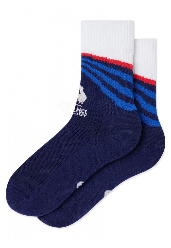 le slip français Chaussettes mi-hautes en coton Wilfried Marine XV de France