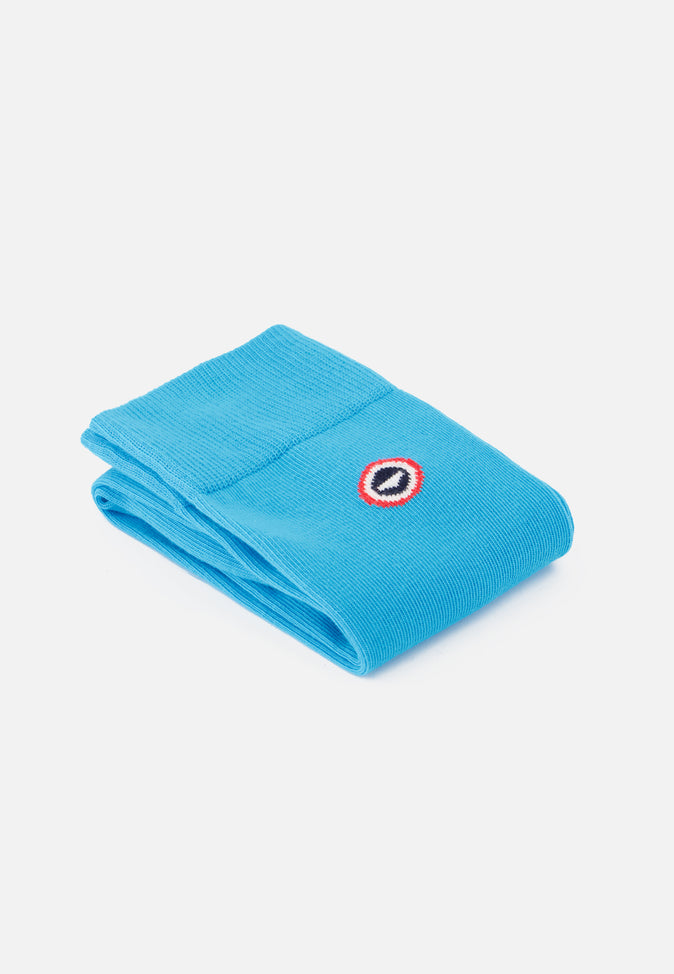 Le Slip Français Chaussettes Mi-hautes Mixtes En Coton Lucas Bleu Fluo