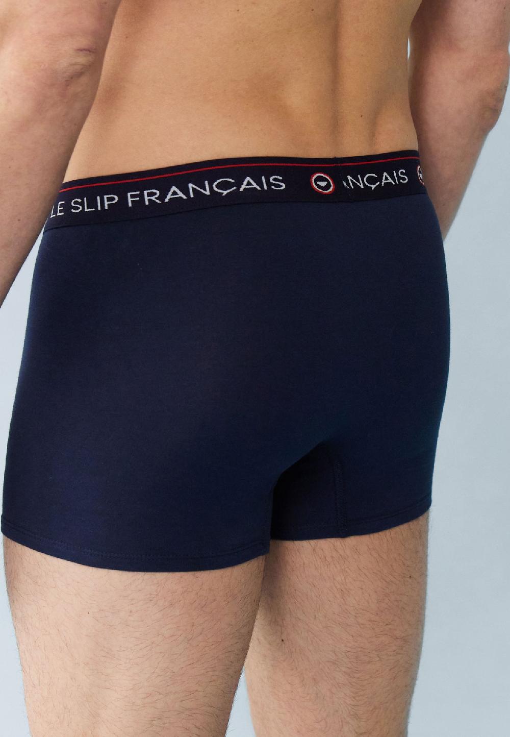 Le Slip Français Cinquo De Boxers En Coton Pack Cinquo Boxer Redoutable Marine
