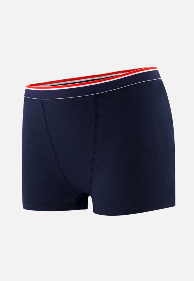 le slip français Culotte boxer en coton Manon Marine