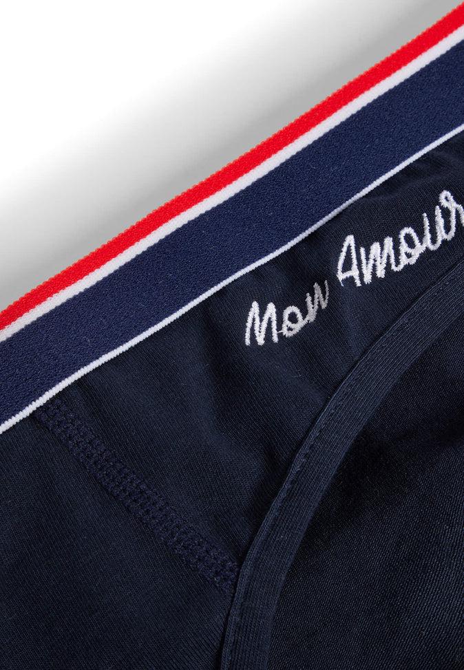 Le Slip Français Culotte En Coton Louison Bleu Amour