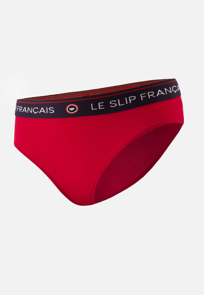 le slip français Culotte en coton Rieuse Rouge Cerise