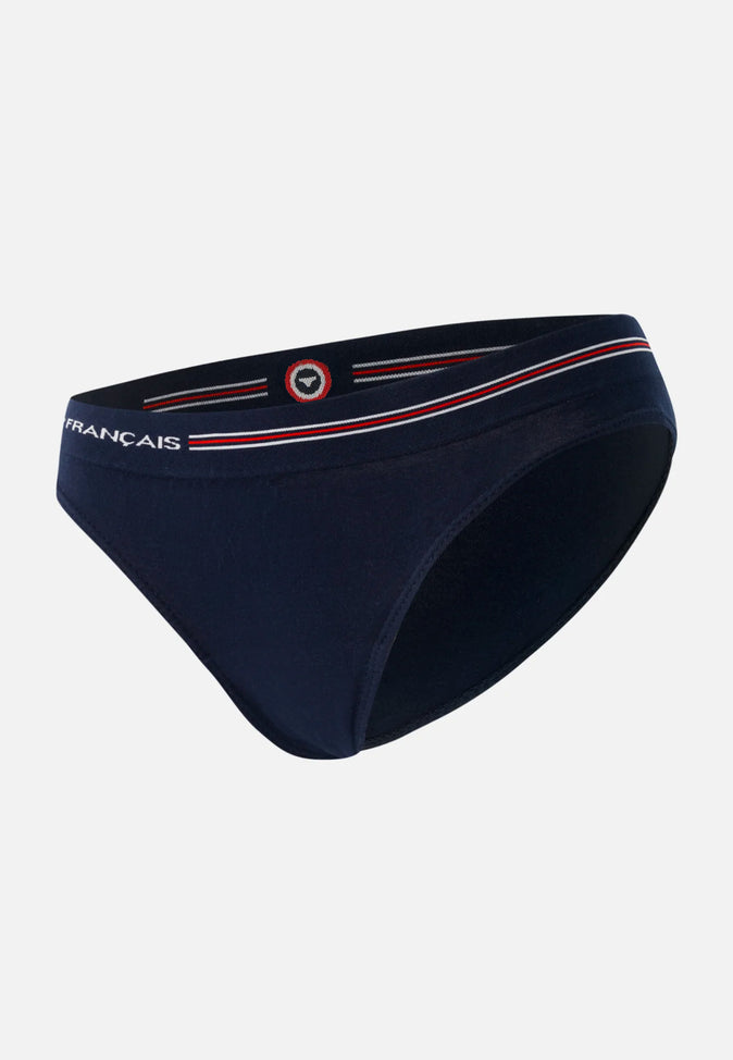 le slip français Culotte en coton sans couture Cathy Marine