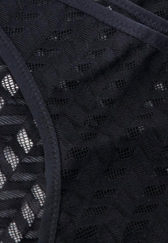 Le Slip Français Culotte En Dentelle Française Zita Noir