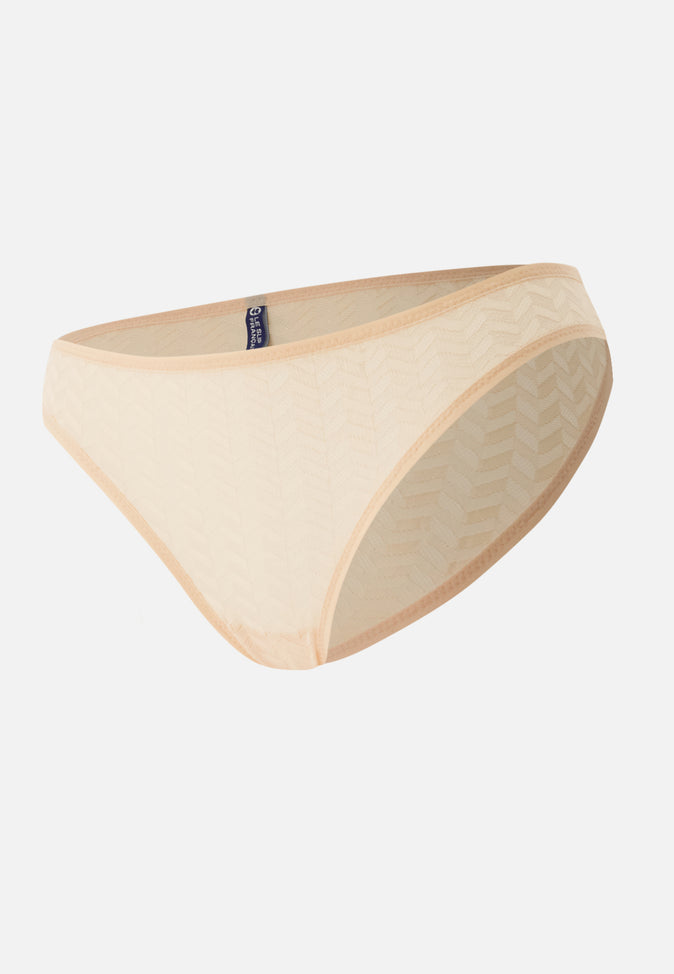 le slip français Culotte en dentelle française Zita Rose Poudré