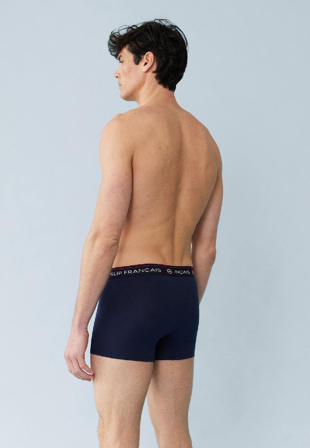 Le Slip Français Dix Boxers En Coton Pack Dix Boxer Redoutable Marine