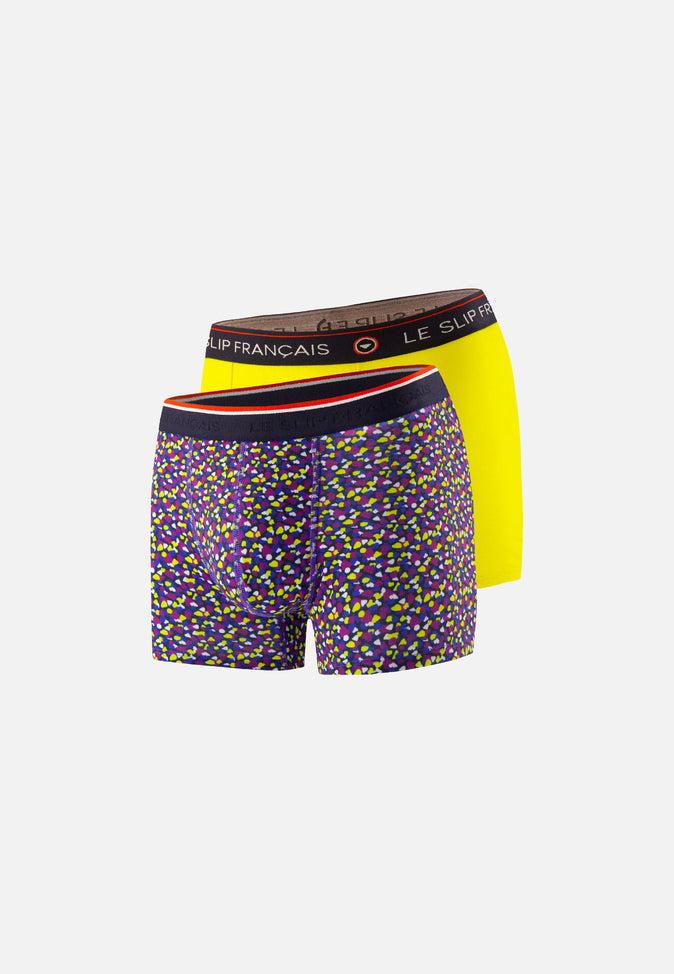 le slip français Duo de boxers en coton Pack Duo Boxer Marius Cami Tournesol Redoutable Tournesol