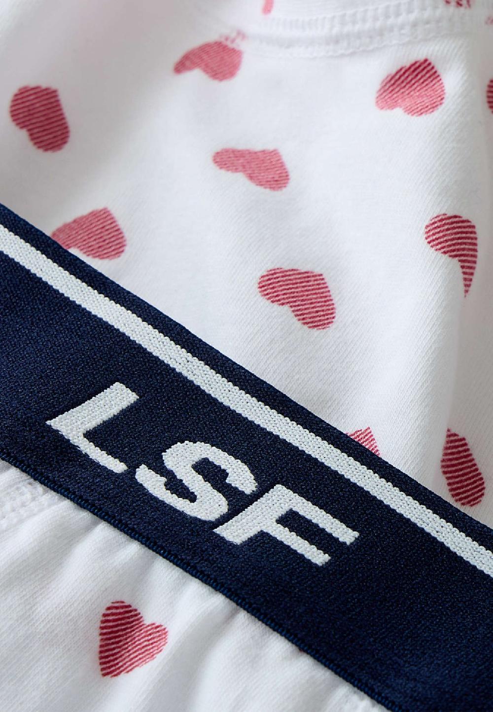 Le Slip Français Duo De Boxers En Coton Pack Duo Boxer Marius Coeur Rouge Coeur Marine