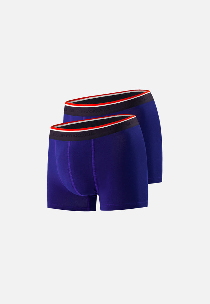 le slip français Duo de boxers en coton Pack Duo Boxer Marius Indigo