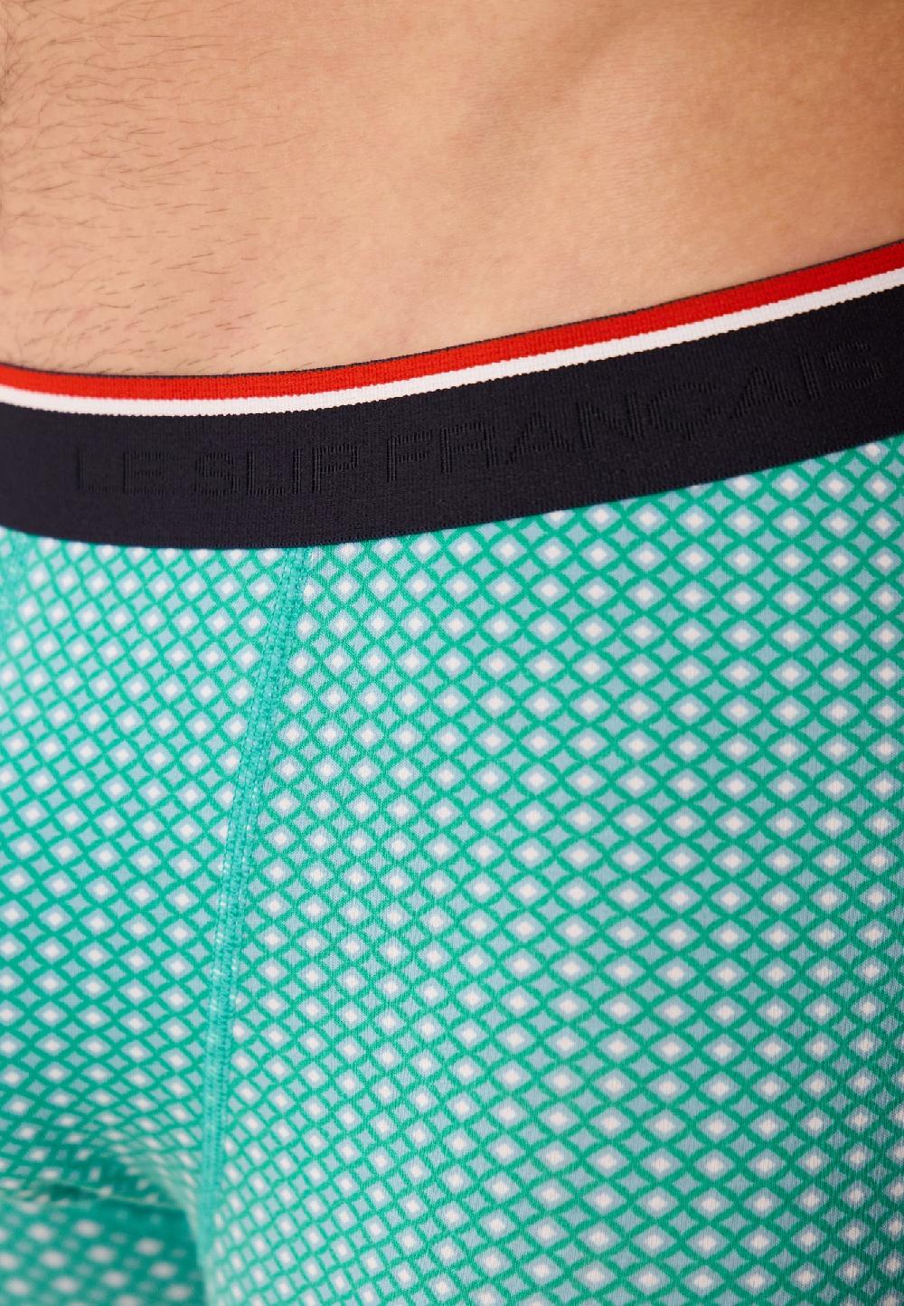 Le Slip Français Duo De Boxers En Coton Pack Duo Boxer Redoutable Gris Chiné Marius Caviar Lagon