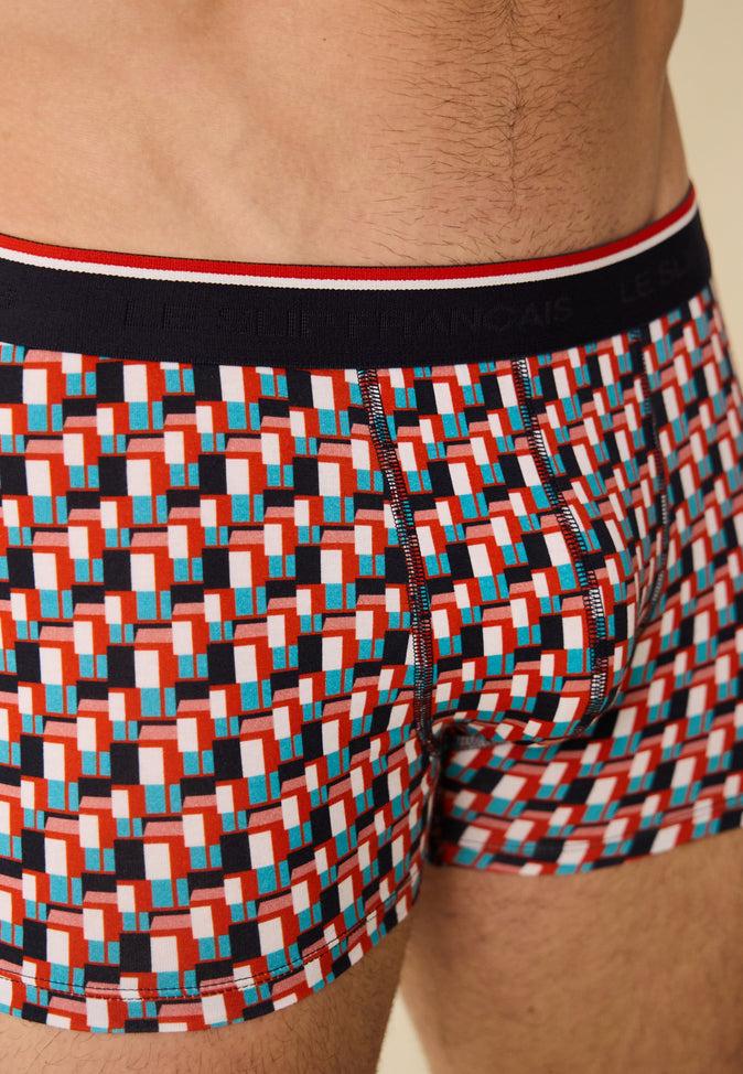 Le Slip Français Duo De Boxers En Coton Pack Duo Boxer Redoutable Marine Marius Corbusier