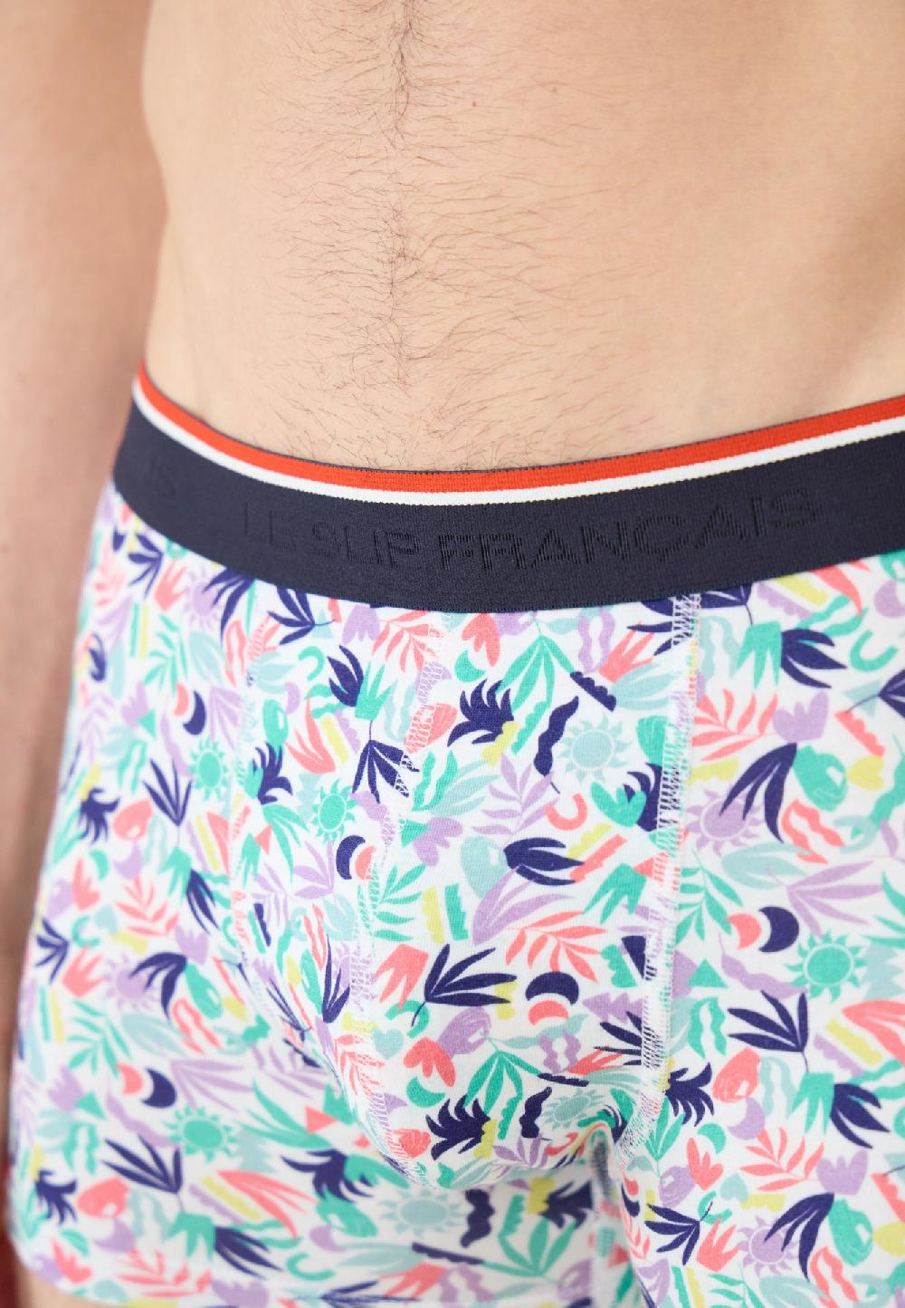 Le Slip Français Duo De Boxers En Coton Pack Duo Marius Little Jungle Redoutable Marine