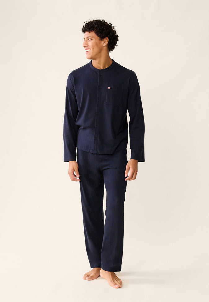 Le Slip Français Ensemble De Pyjama T-shirt Et Pantalon En Coton Ensemble Pyjama Hugo Marine