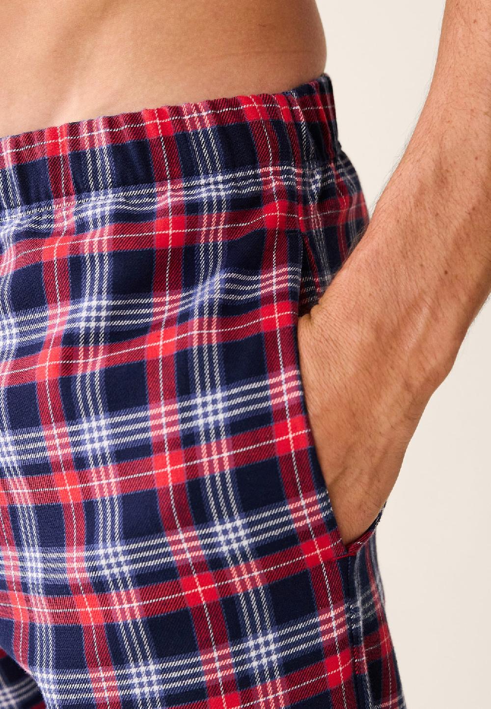 Le Slip Français Ensemble De Pyjama T-shirt Et Pantalon En Coton Garry Tartan