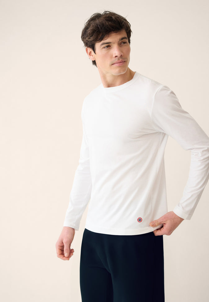 Le Slip Français Ensemble De Pyjama T-shirt Et Pantalon En Coton Pack Pyjama Superbe Blanc Indomptable Marine