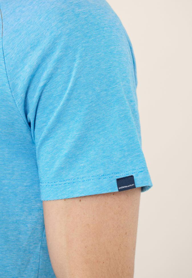 Le Slip Français Ensemble De Pyjama T-shirt Et Short En Coton Pyjama Joseph Milleraies Bleu Fluo