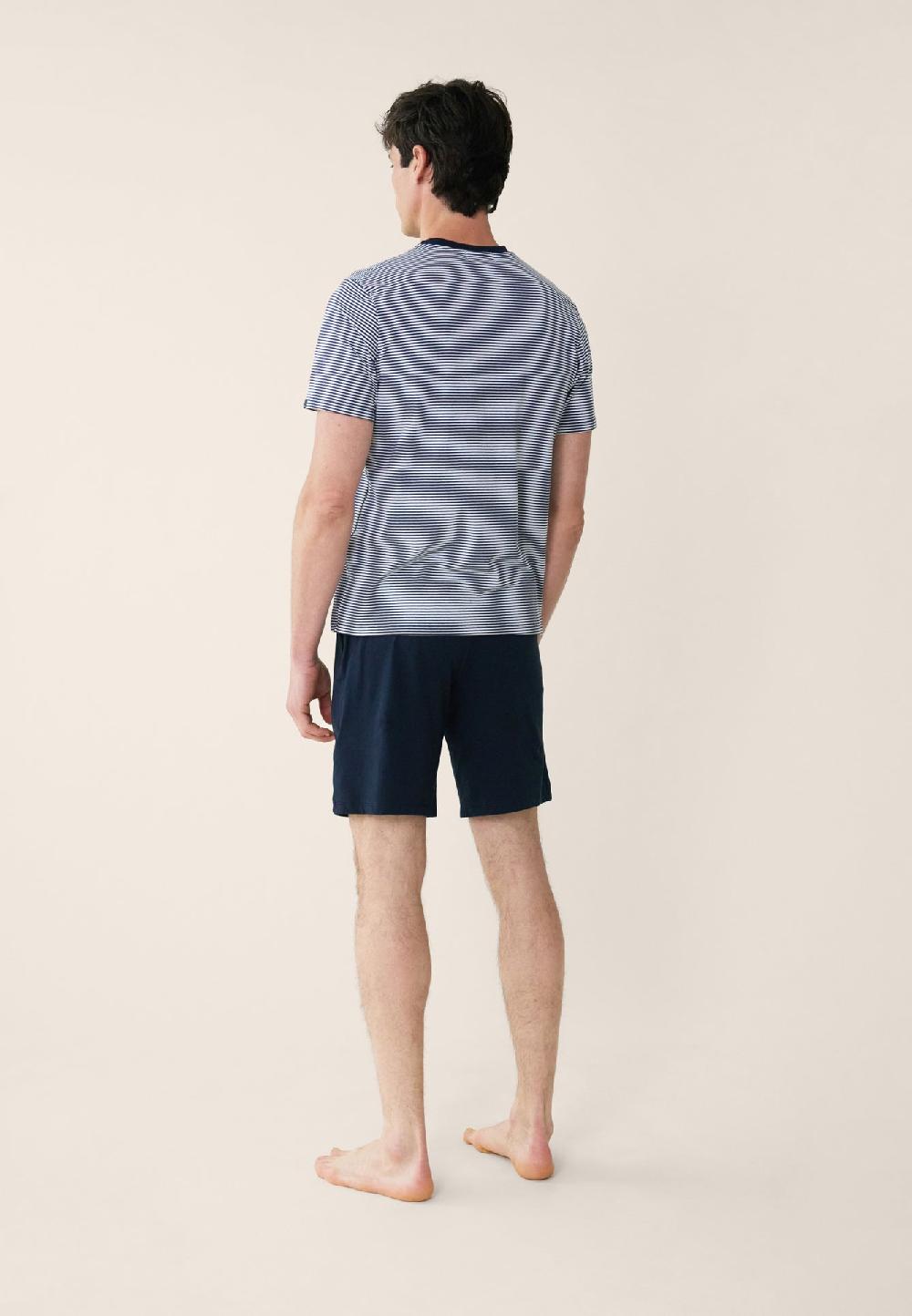 Le Slip Français Ensemble Pyjama T-shirt Et Short En Coton Pyjama Jeason Marinière