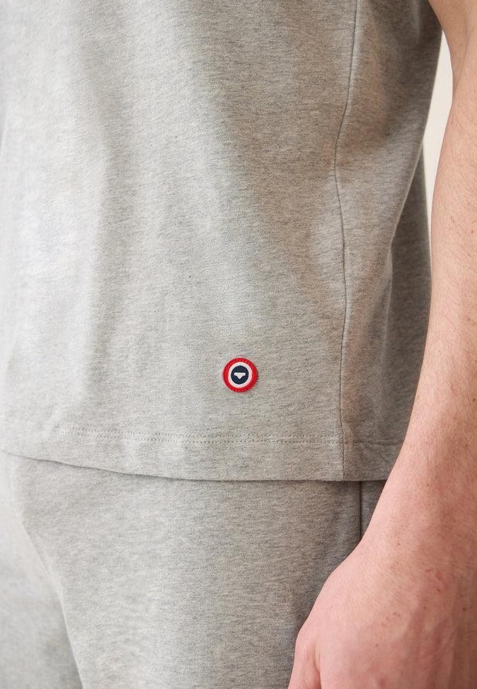 Le Slip Français Ensemble Pyjama T-shirt Et Short Pack Formidable Invincible Gris