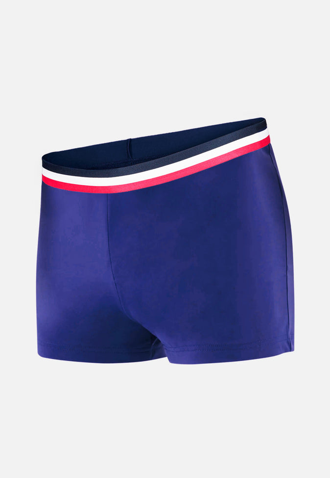 le slip français Boxer de bain Glorieux Indigo