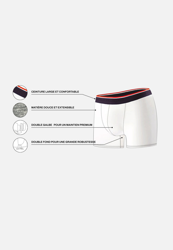 Le Slip Français Boxer En Coton Marius Betterave