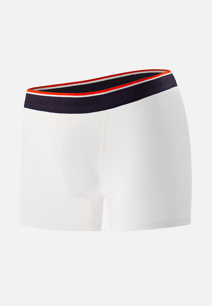 le slip français Boxer en coton Marius Blanc le slip français Boxer en coton Marius Blanc