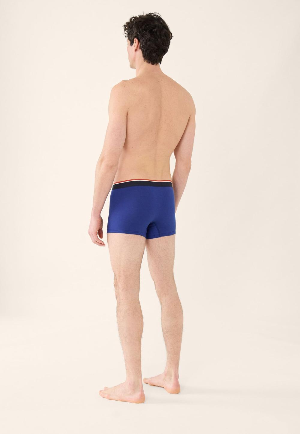 Le Slip Français Boxer En Coton Marius Indigo