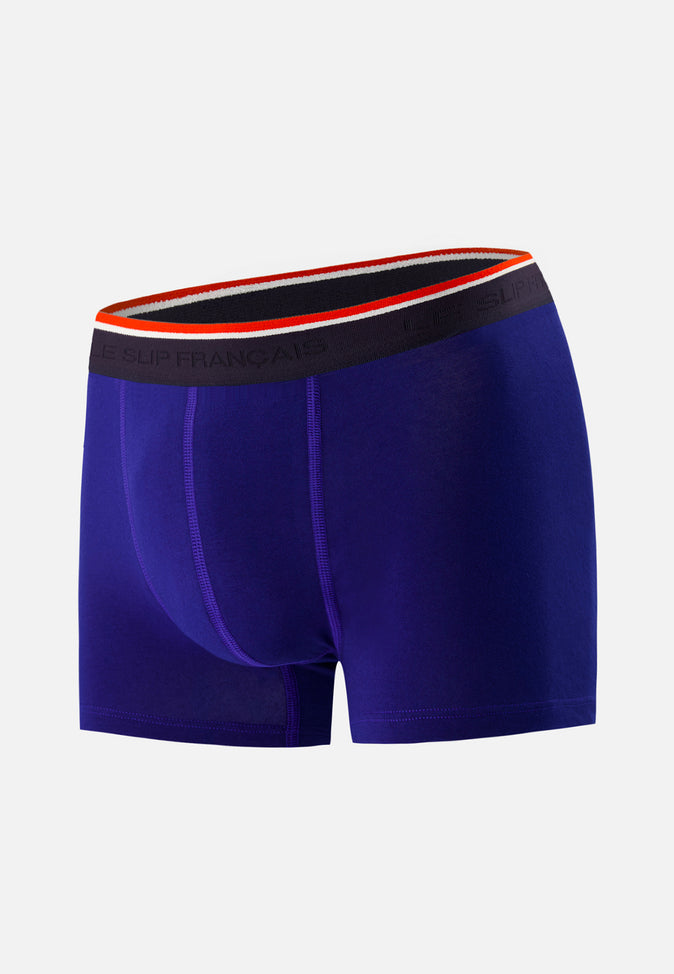 le slip français Boxer en coton Marius Indigo