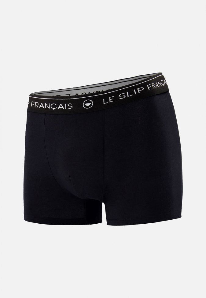 le slip français Boxer en coton Redoutable Noir le slip français Boxer en coton Redoutable Noir