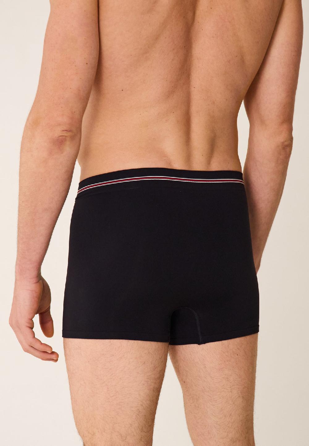 Le Slip Français Boxer En Polyamide David Noir