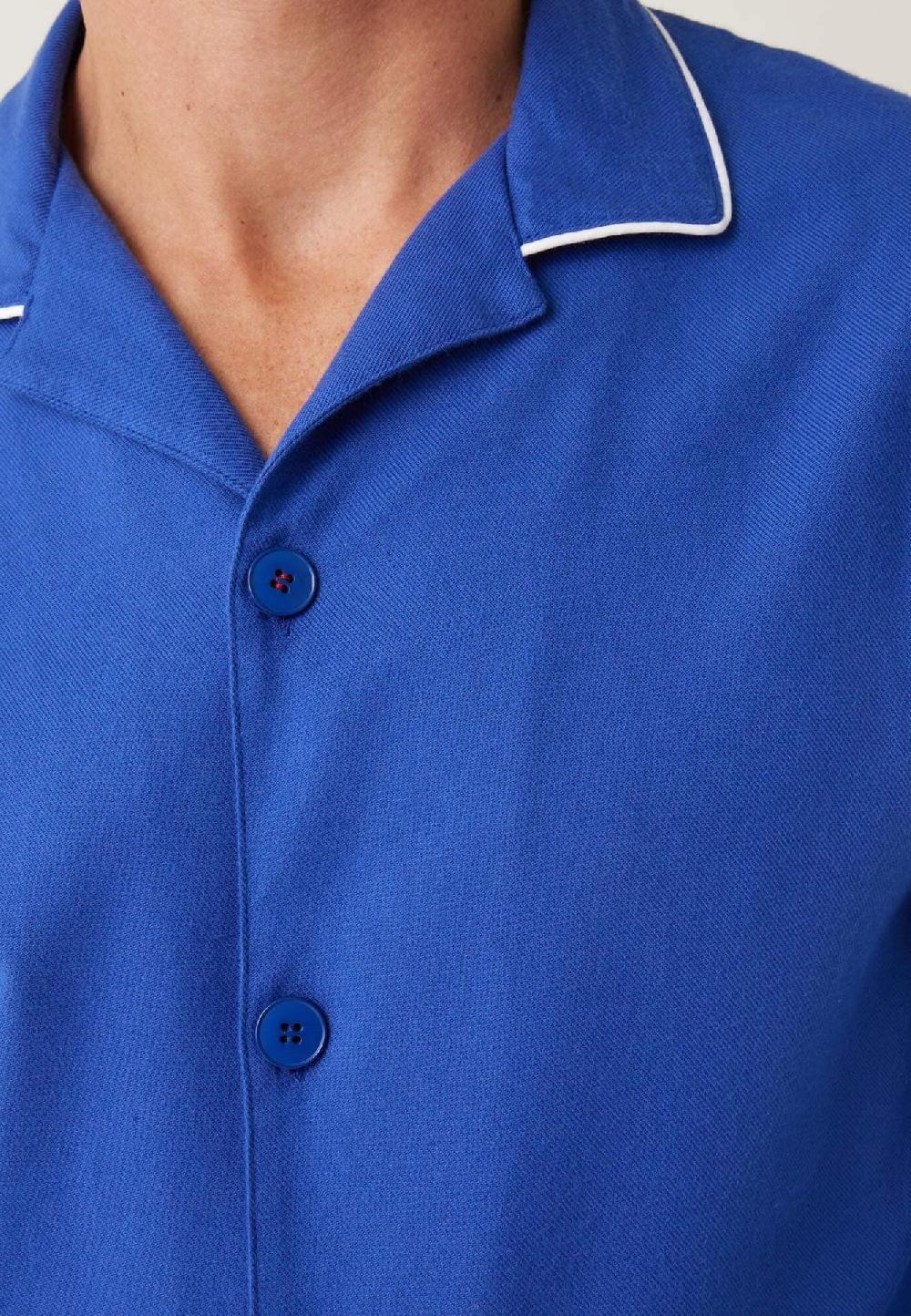 Le Slip Français Chemise En Coton Jim Bleu Garage