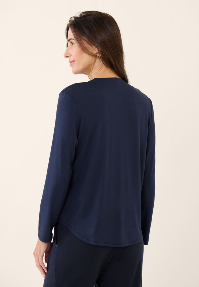 Le Slip Français Chemise En Viscose Azelle Marine