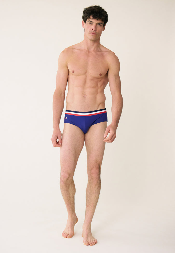 Le Slip Français Slip De Bain Tempête Indigo